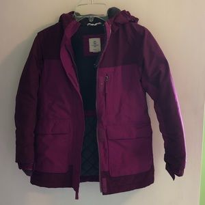 Land’s End Winter Coat Purple 6 7